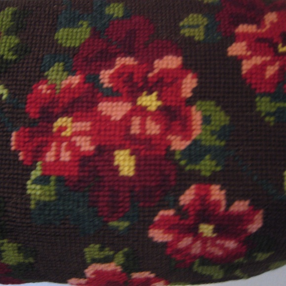Sentimental Needlepoint & Leather Handbag - Picture 7 of 7